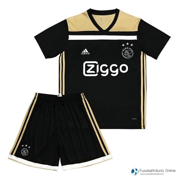 Ajax Trikot Auswarts Kinder 2018-19 Schwarz Fussballtrikots Günstig